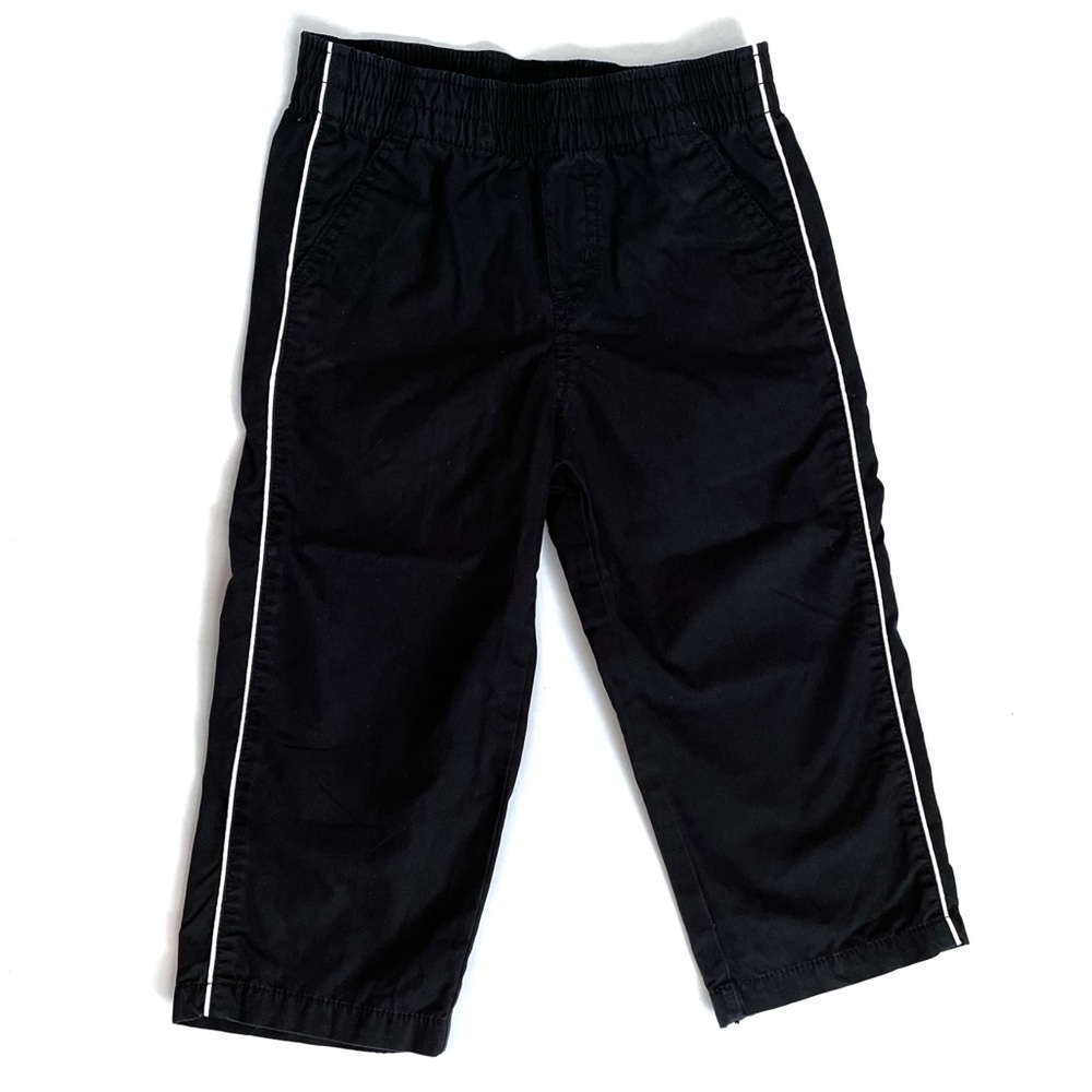 CIRCO Pants Cotton Blend Elastic Waist Black White Girls Size 3T
